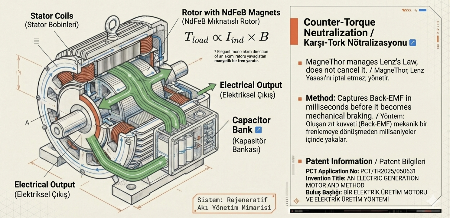 MagneThor Brushless Hub Motor Diagram